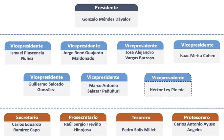 Consejo directivo CANADEVI 2021 2022