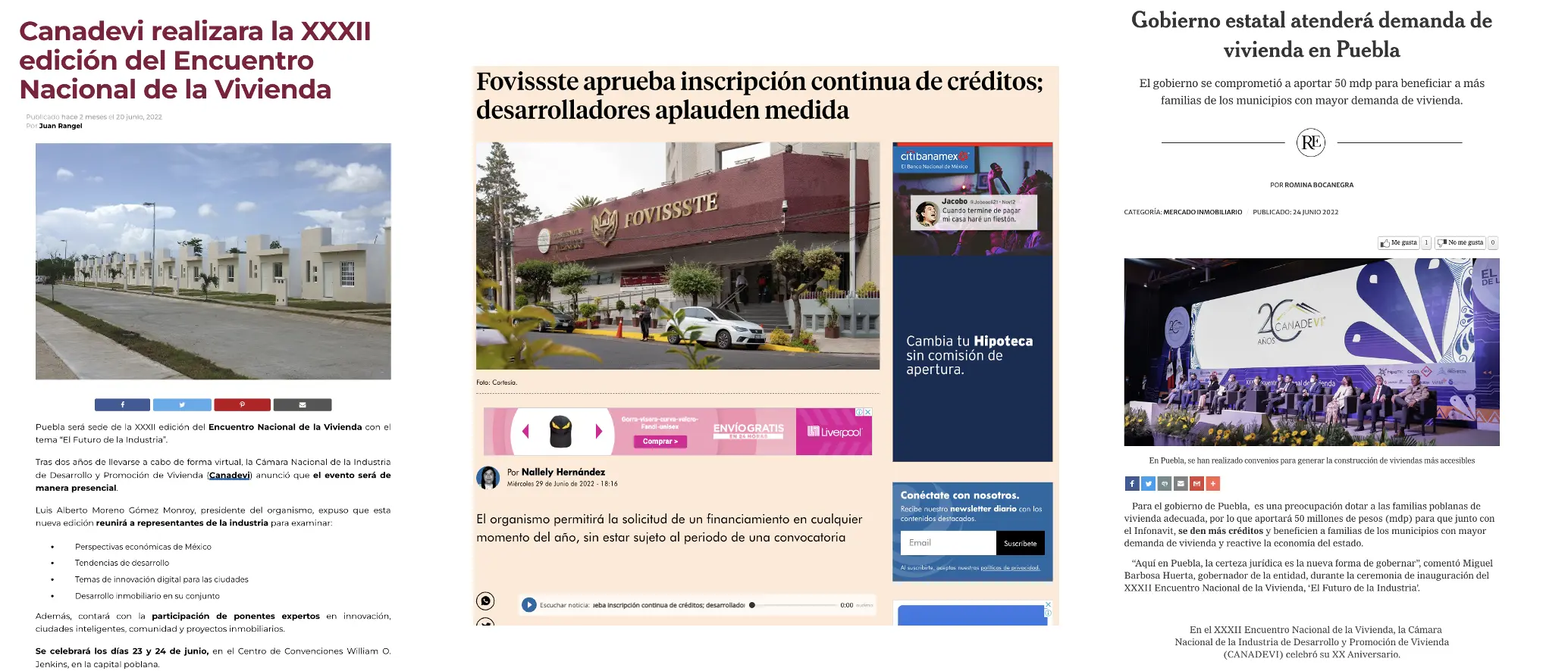 Extensa cobertura de prensa del XXXII Encuentro Nacional de Vivienda